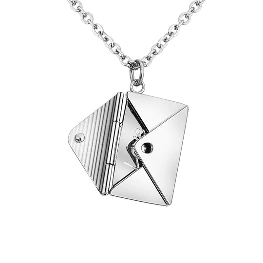 Advance Essentials™- 'Love You' Letter & Envelope Locket Necklace